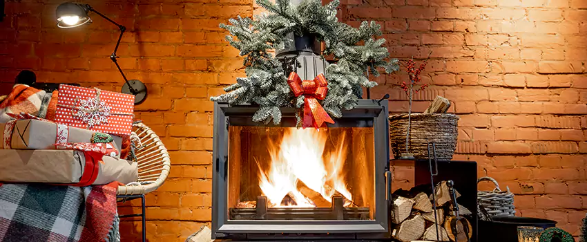 Travis Industries Linear Gas Fireplace Installation in Rexburg, Idaho